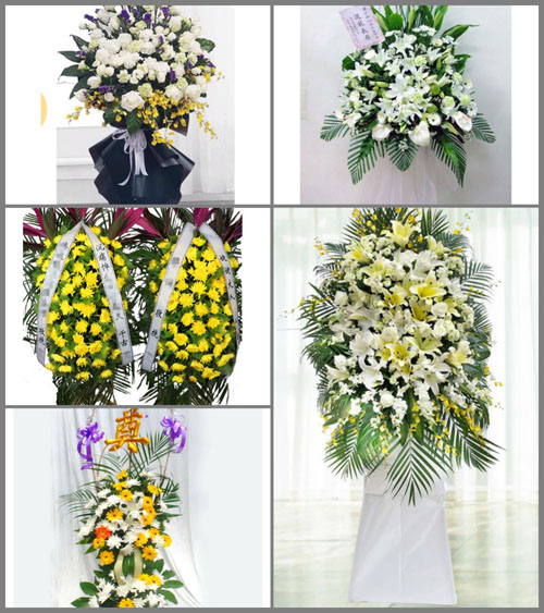 江西赣州于都县靖石乡白事花篮预定